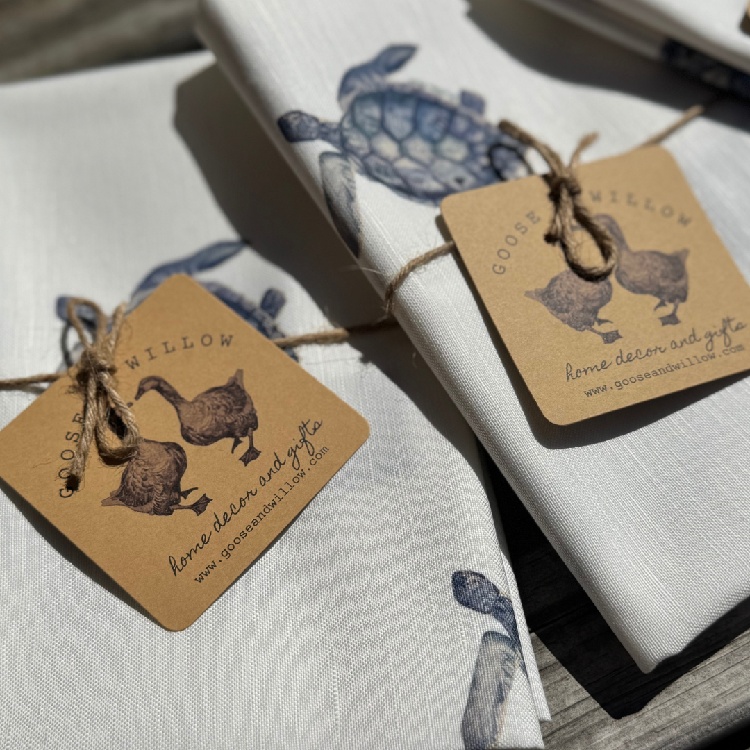 Tea Towel - Sea Turtle on White