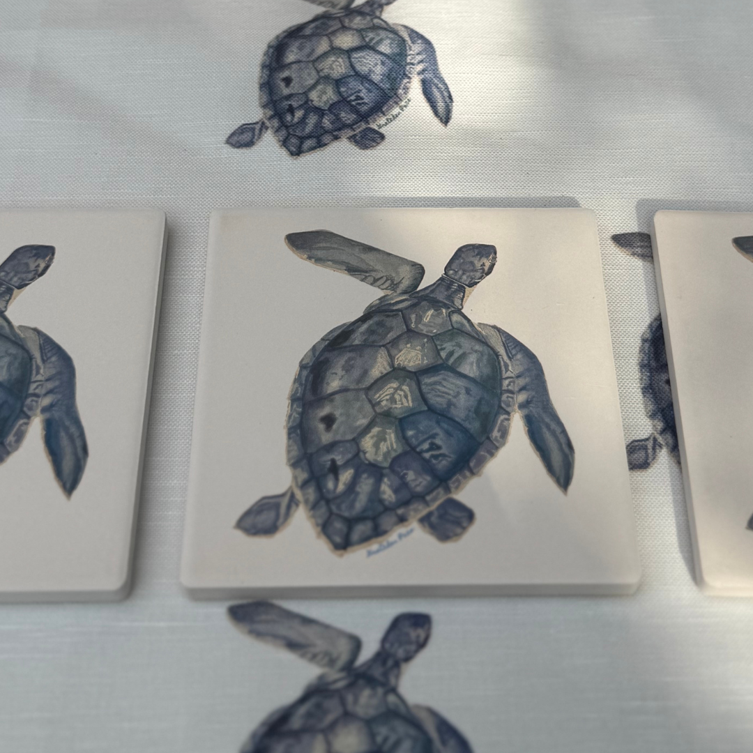 Stone Coaster - Sea Turtle