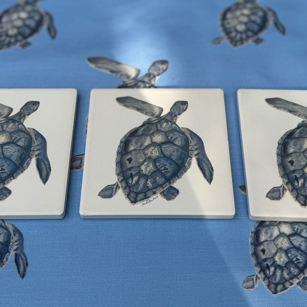 Stone Coaster - Sea Turtle