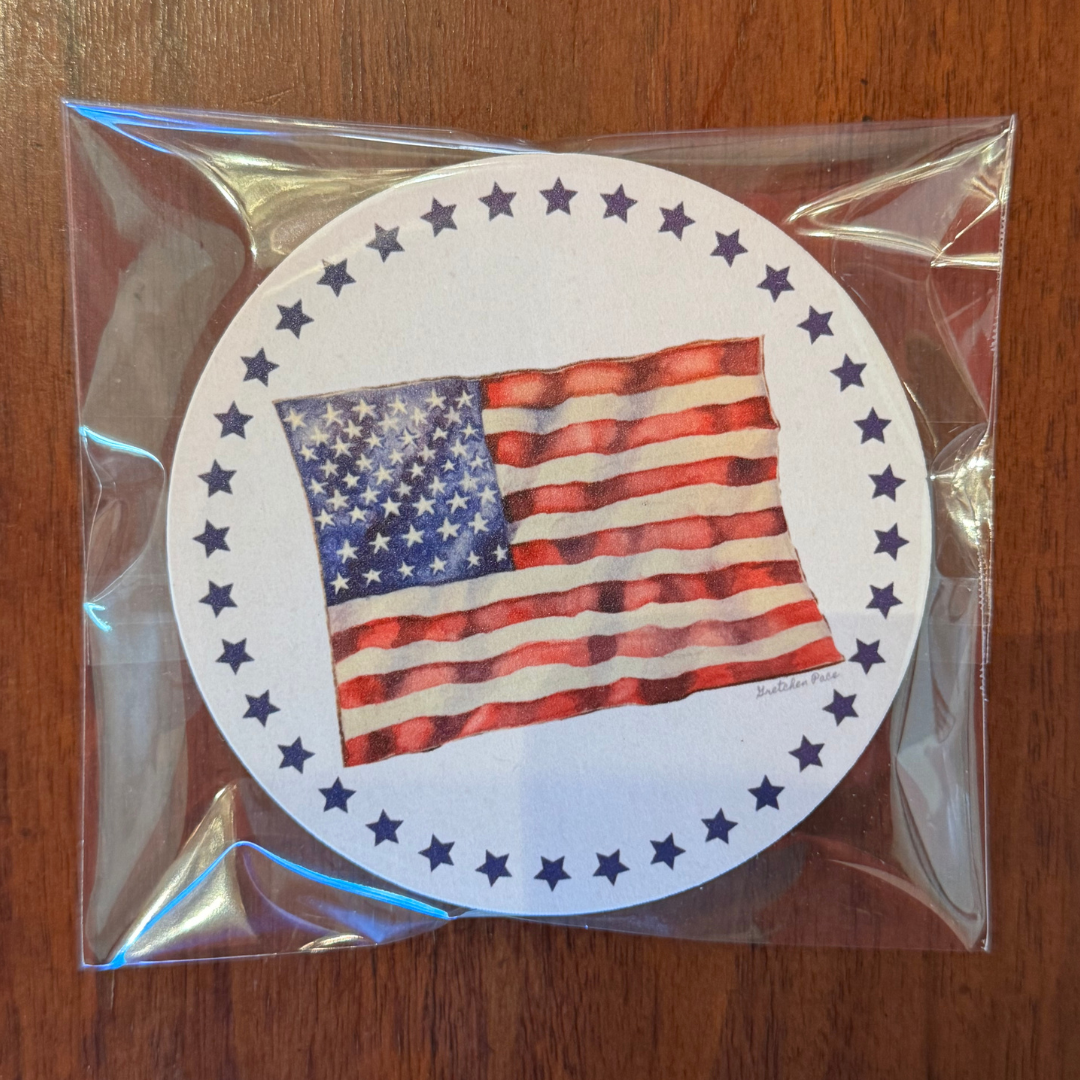 Paper Coaster Set - Flag (Set of 8)
