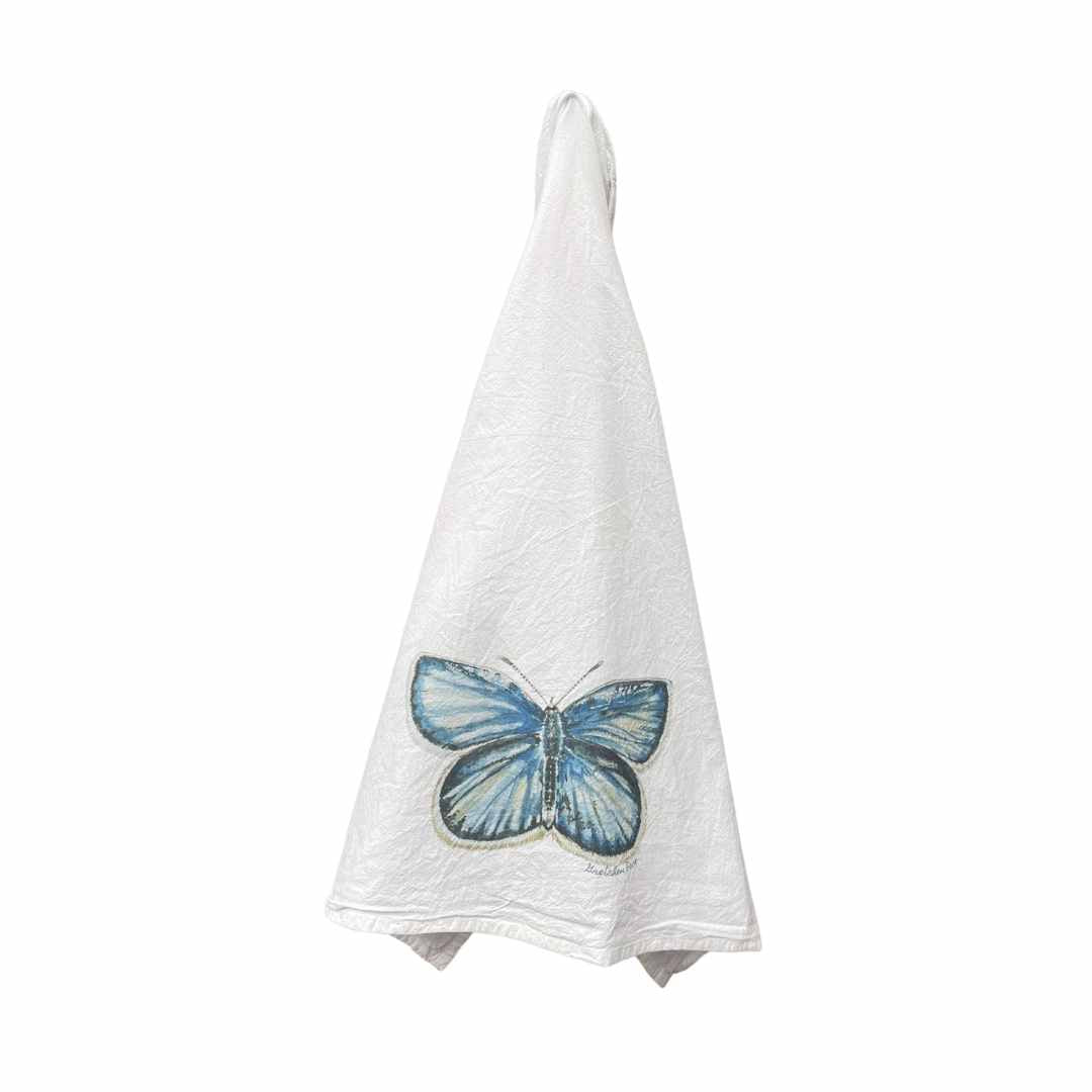 Dish Towel - Butterfly on Flour Sack