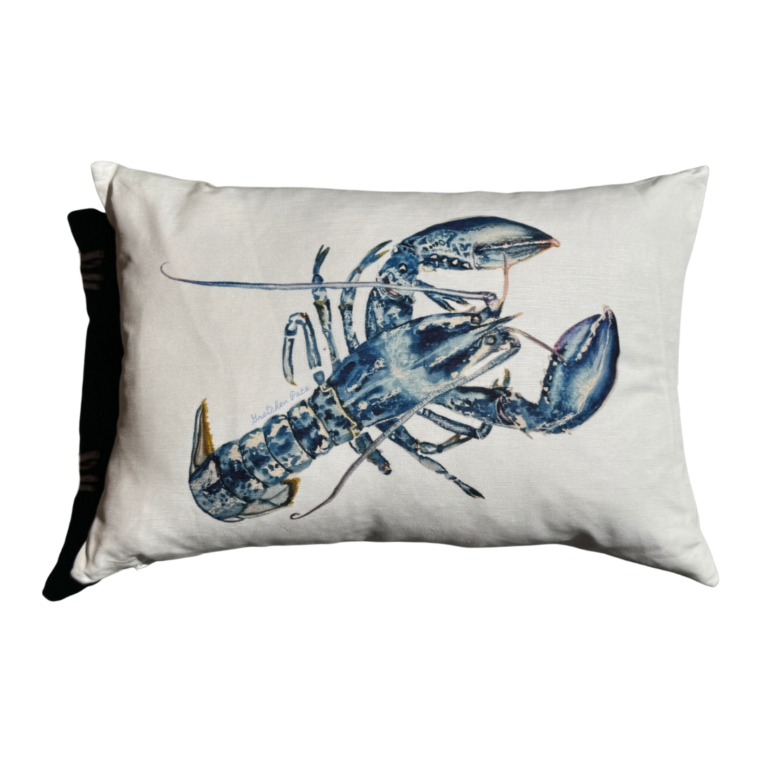 Throw Pillow - Blue Lobster