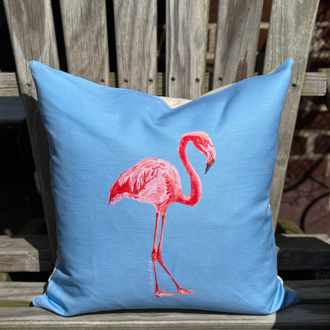 Throw Pillow - Flamingo