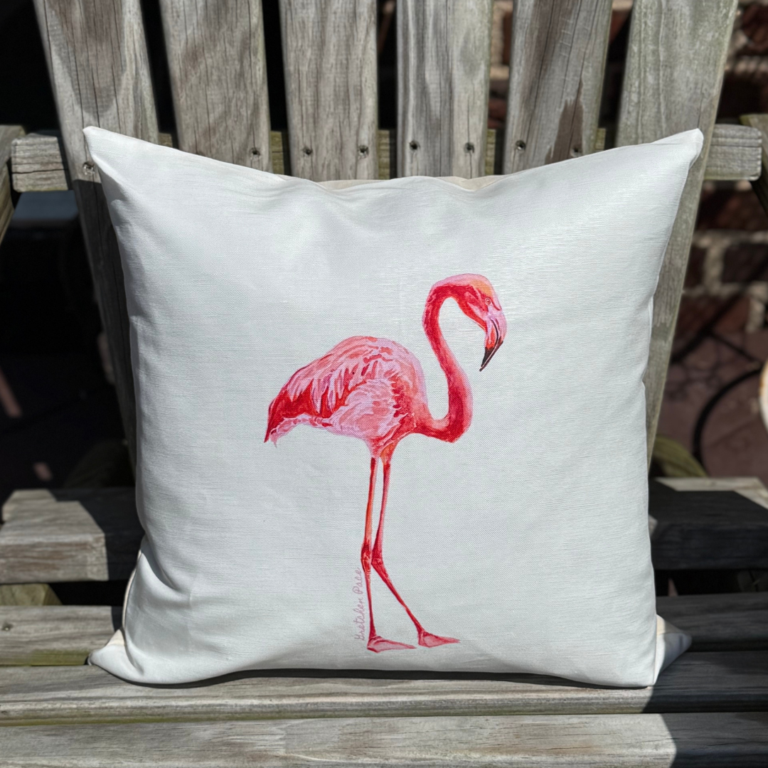 Throw Pillow - Flamingo
