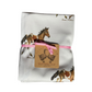 Baby Blanket - Chincoteague Pony on Light Pink Organic Cotton Knit