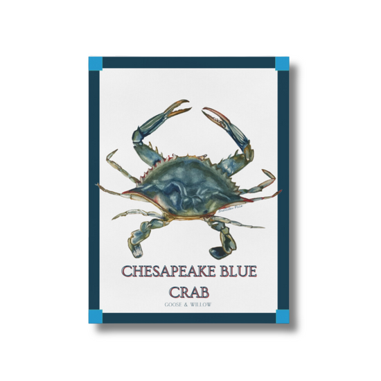 Poster - Crab on Blue
