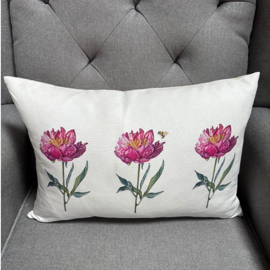 Throw Pillow - Peony Lumbar