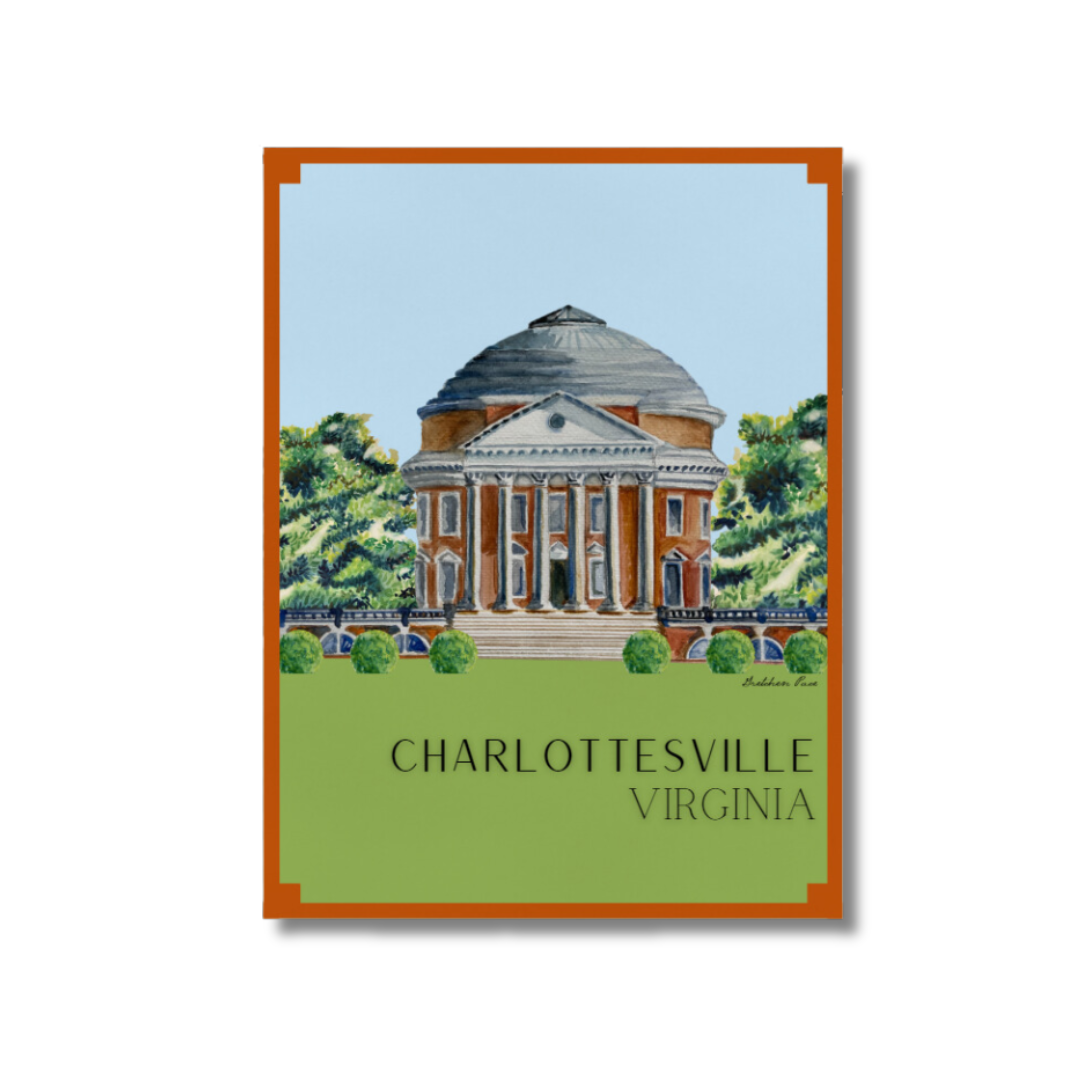 Poster - The UVA Rotunda on Orange