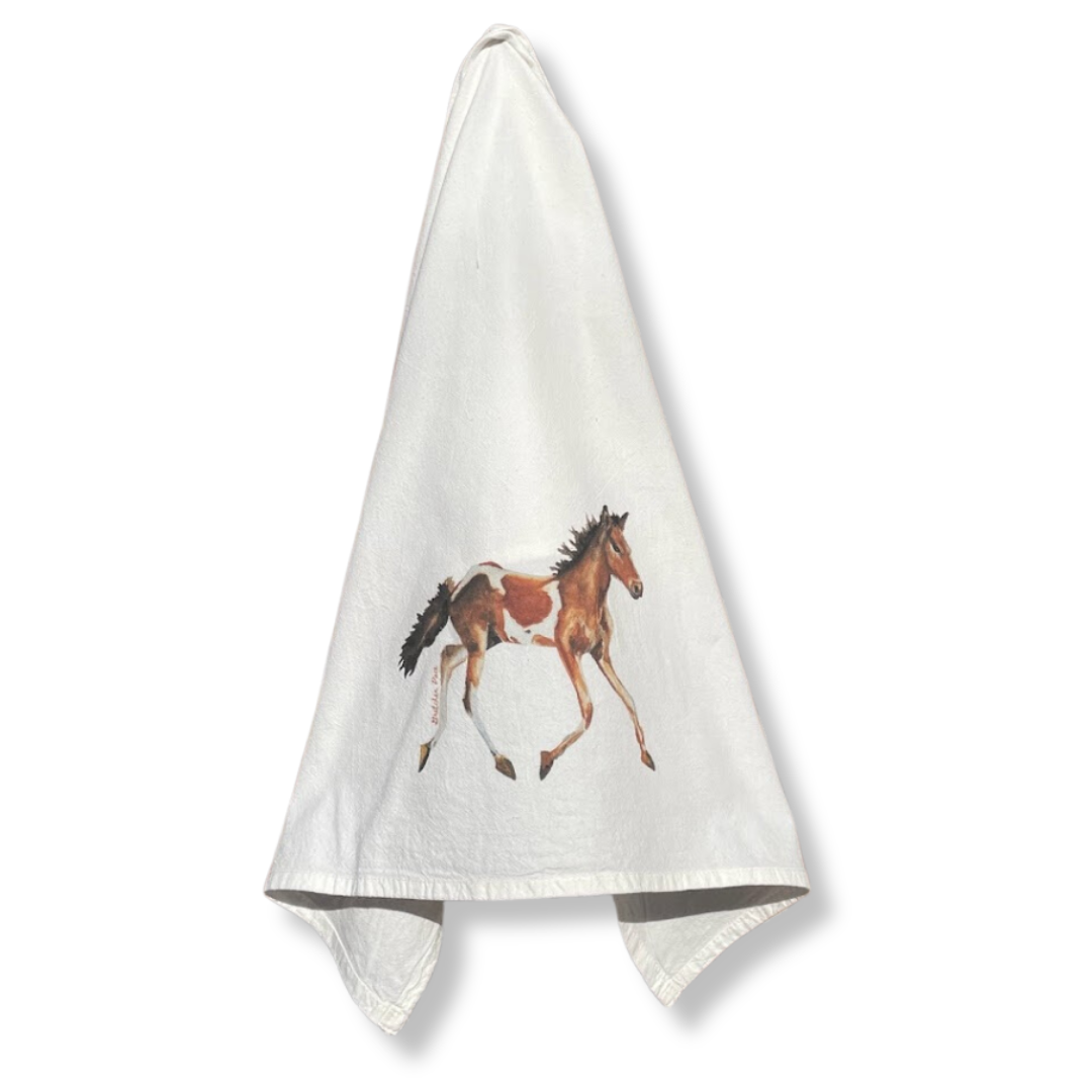 Dish Towel - Pony on Flour Sack