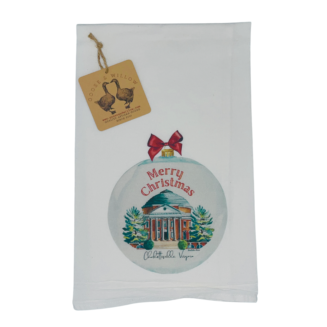 Dish Towel - The Rotunda Christmas on Flour Sack