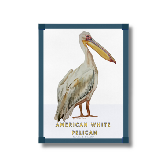 Poster - Pelican on Blue