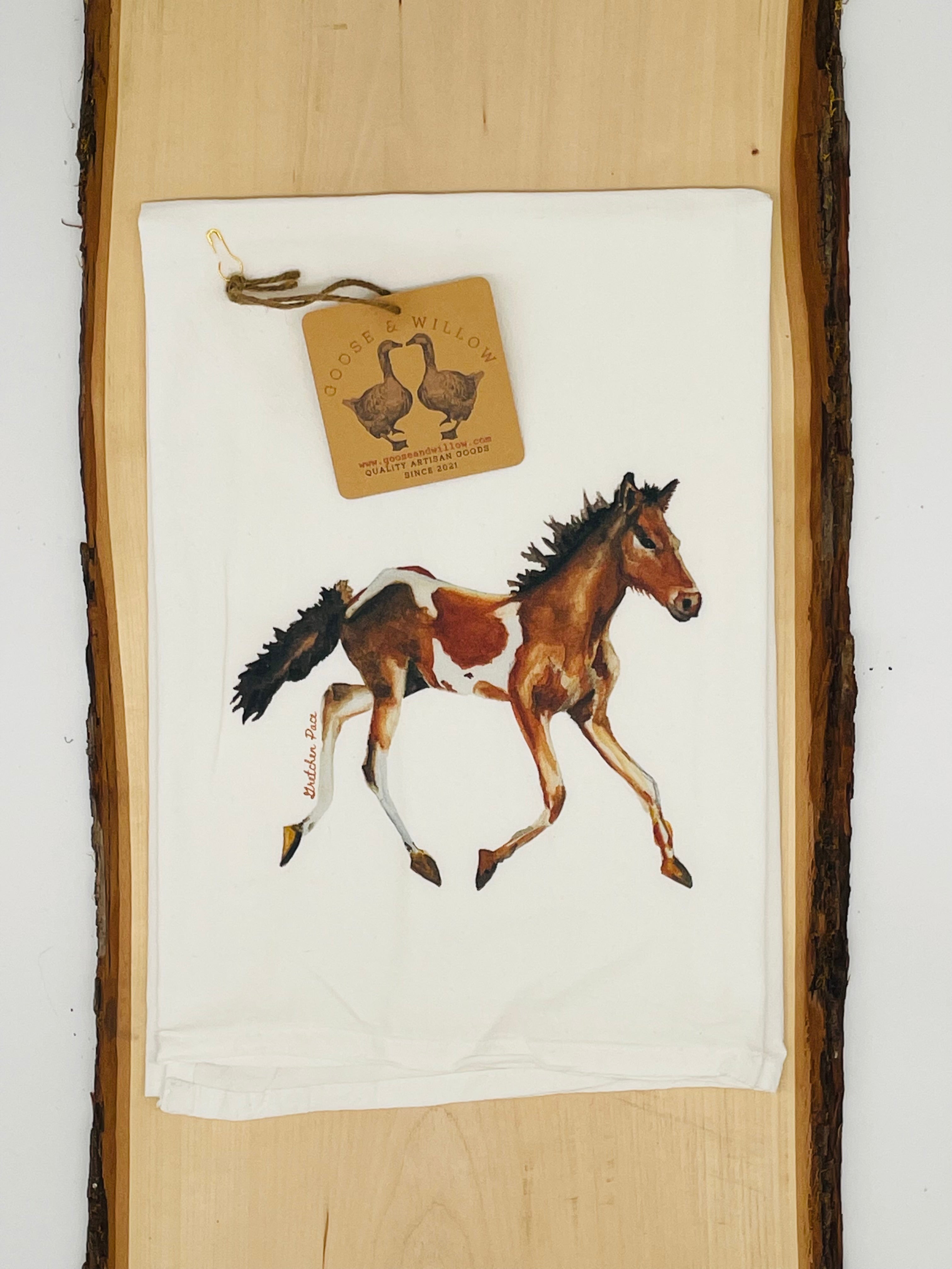 Dish Towel - Pony on Flour Sack