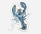 Vinyl sticker - Blue Lobster