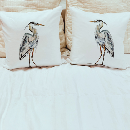 Throw Pillow - Great Blue Heron