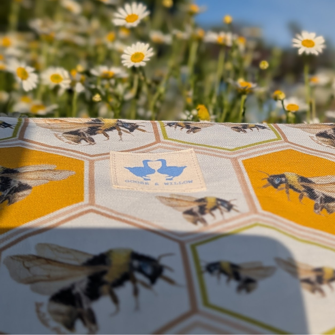 Cosmetic Bag featuring a Bee Hive