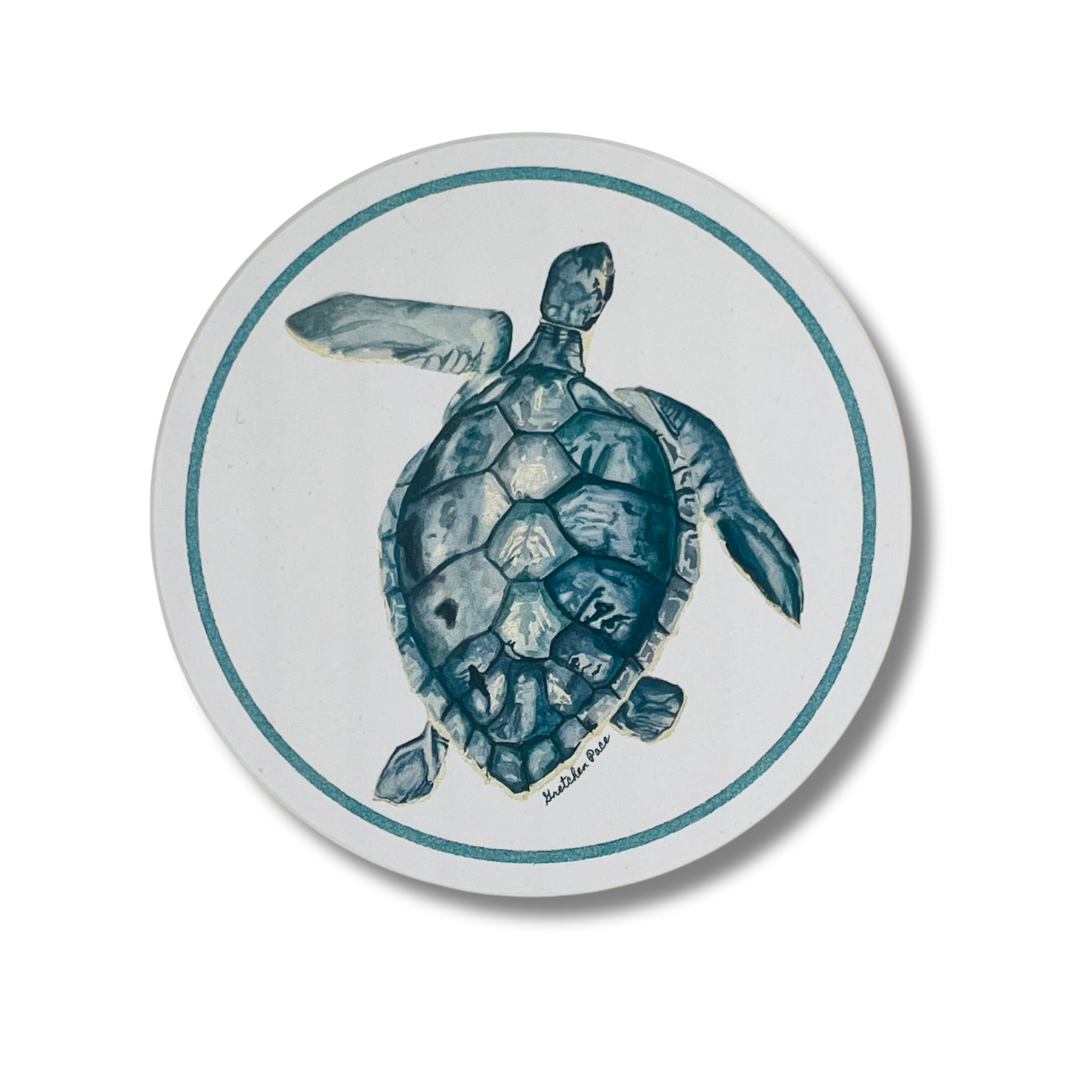 Stone Coaster - Turtle (Circular)
