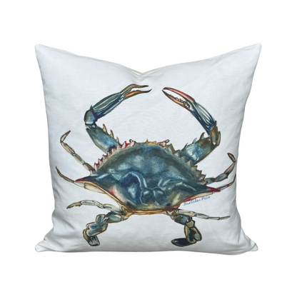 Throw Pillow - Blue Crab