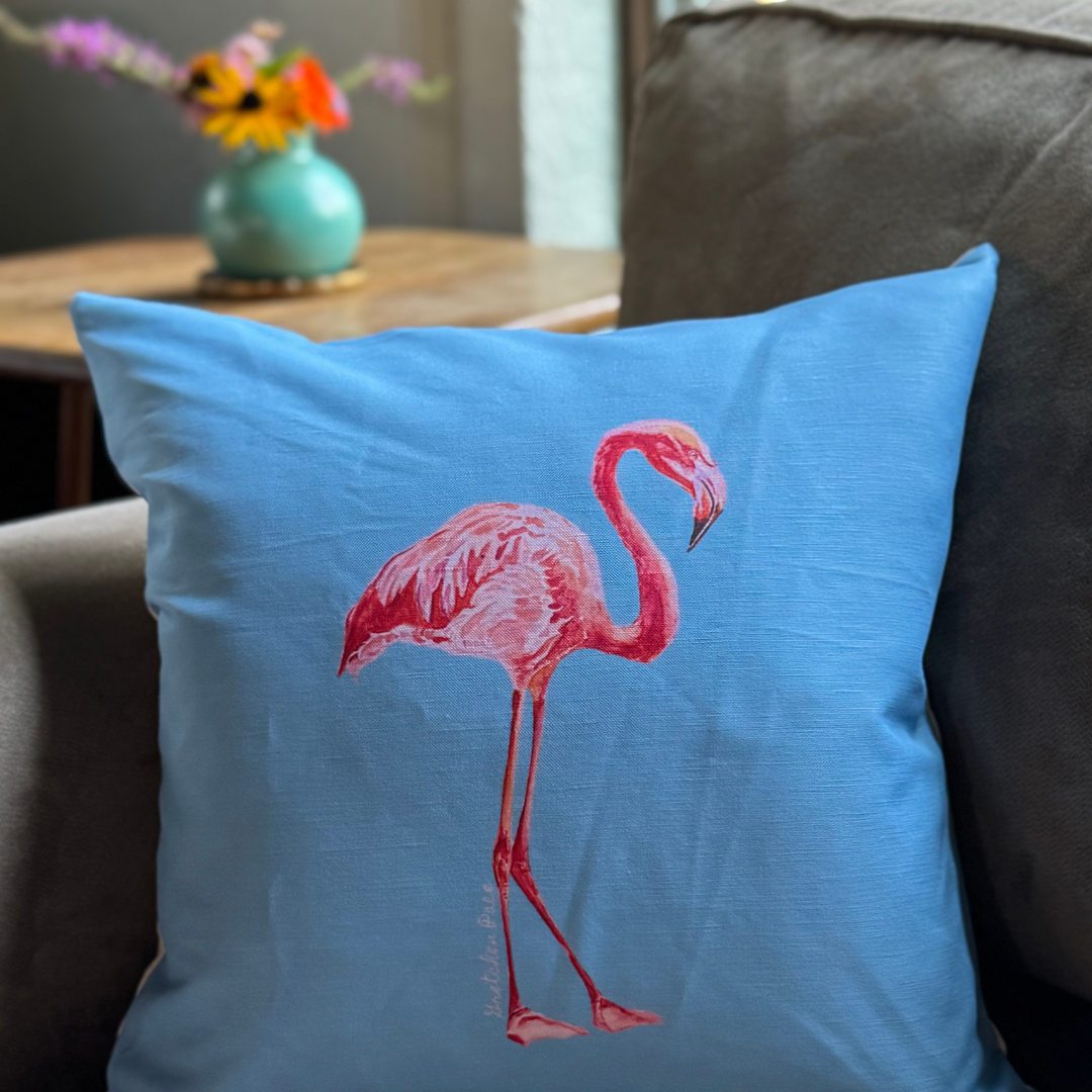 Throw Pillow - Flamingo