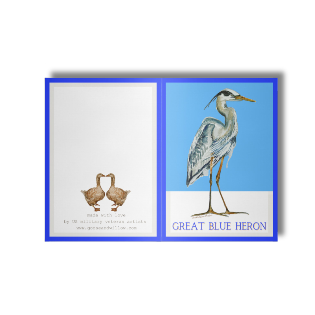 Greeting Card - Heron