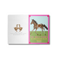 Greeting Card - Chincoteague Pony on Pink