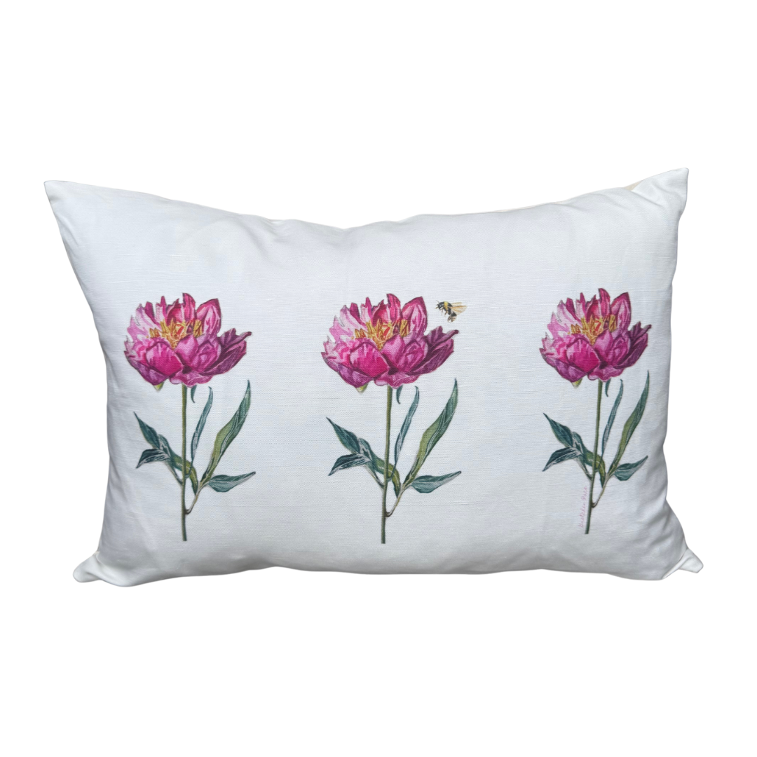 Throw Pillow - Peony Lumbar