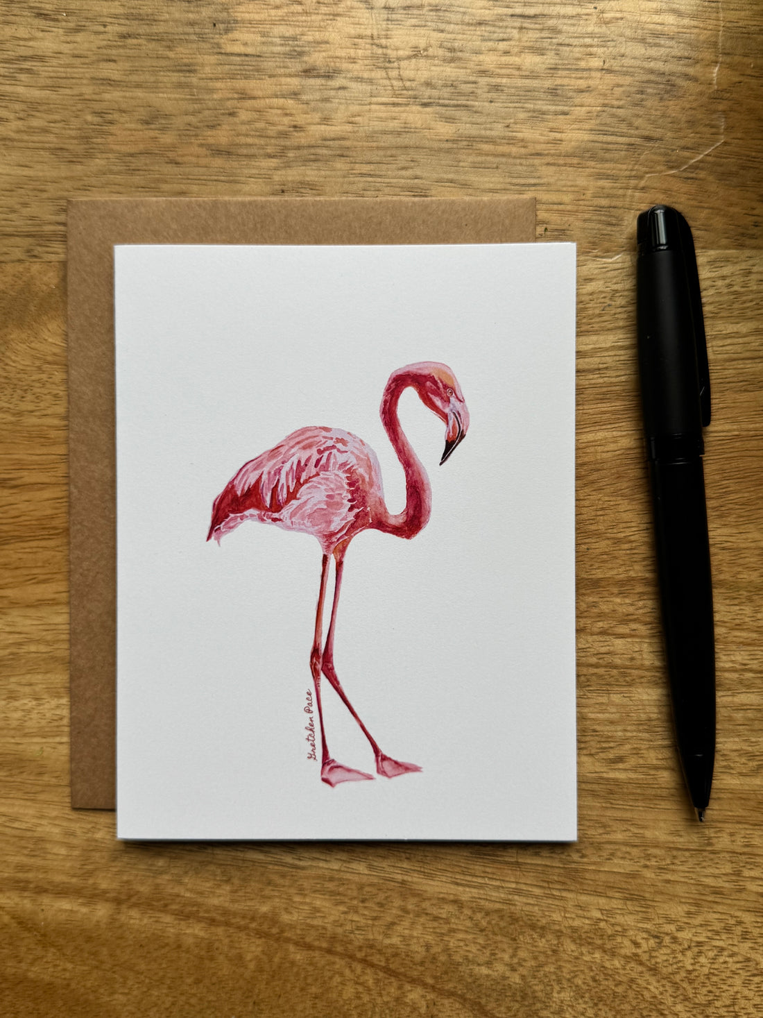Greeting Card - Flamingo