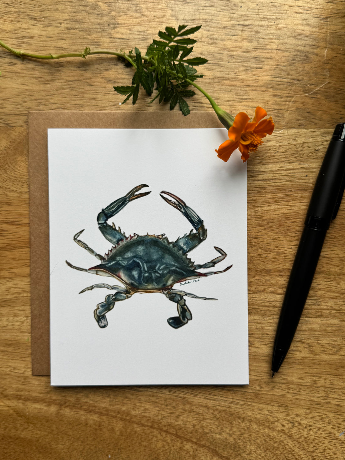 Greeting Card - Crab