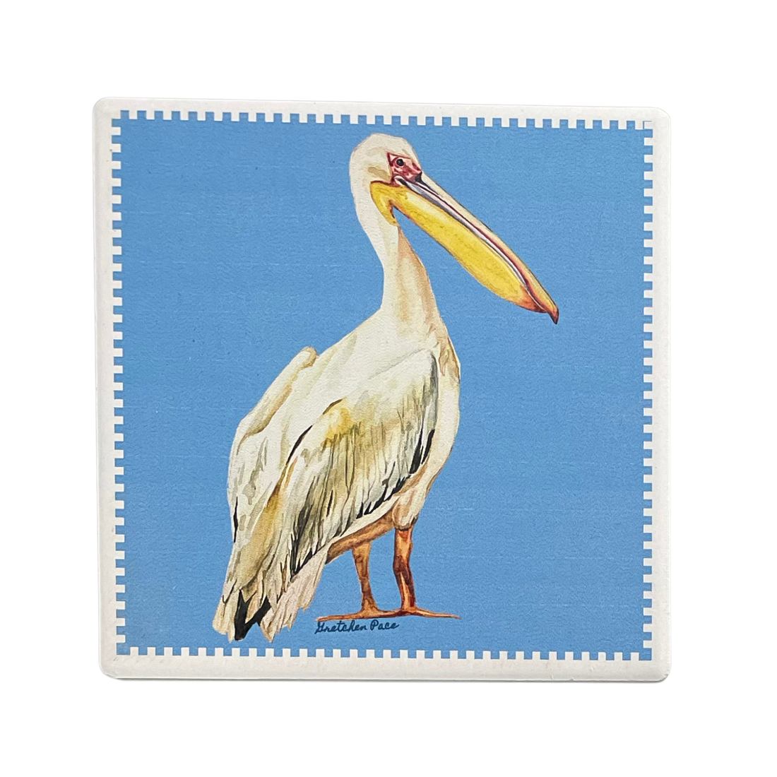 Stone Coaster - Pelican (Square)