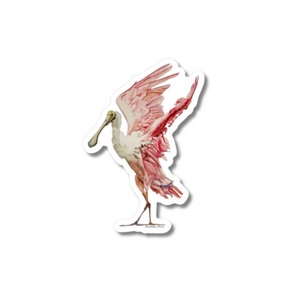 Vinyl sticker - Roseate Spoonbill