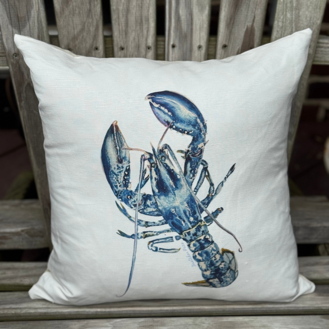 Throw Pillow - Blue Lobster