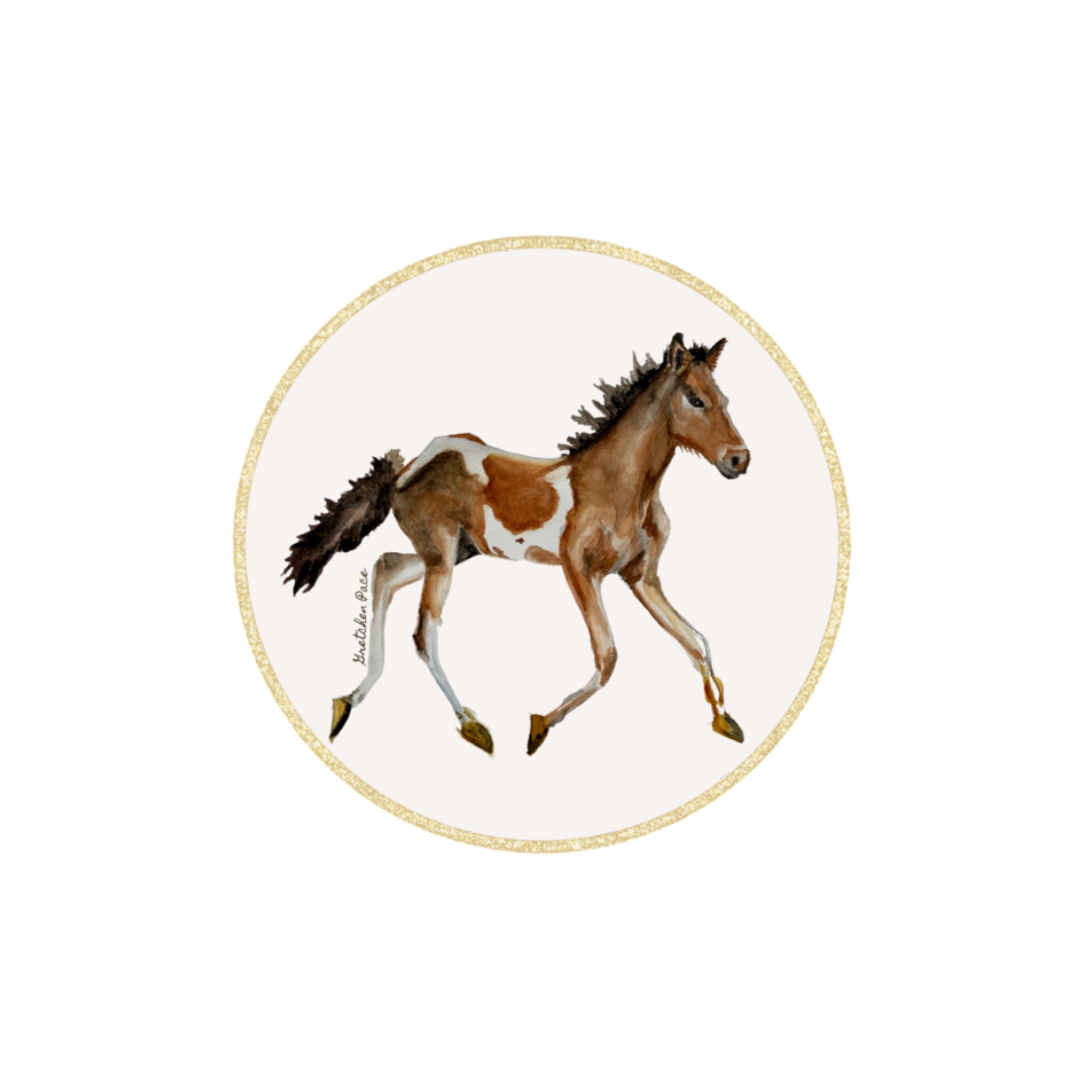 Paper Coasters Set - Pony (Set of 8)
