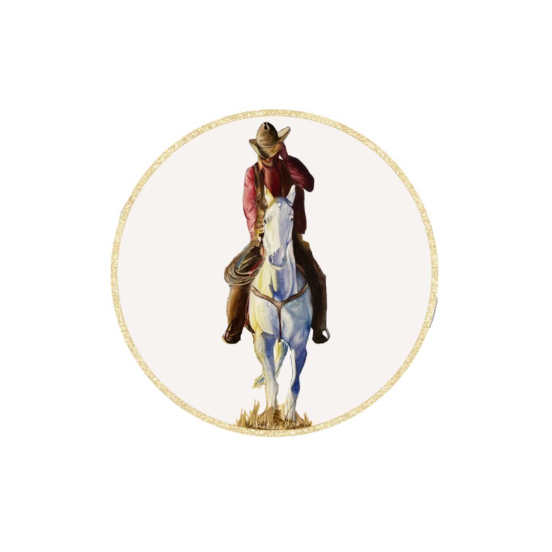 Paper Coaster Set - Cowboy (Set of 8)