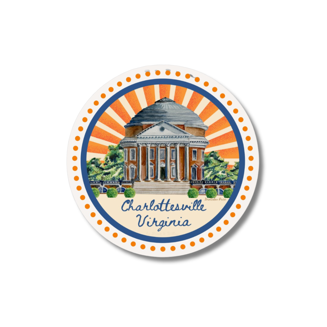 Paper Coasters Set - UVA Rotunda (Set of 8)