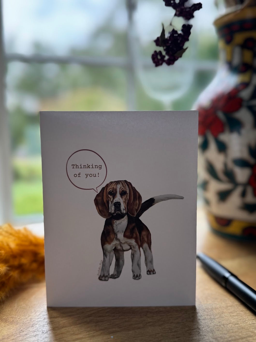 Greeting Card - Beagle Thinking of You
