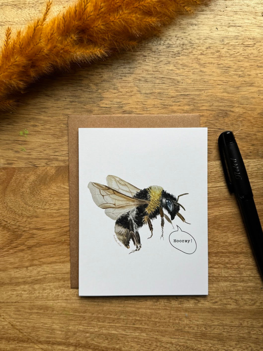 Greeting Card - Bumble Bee Hooray