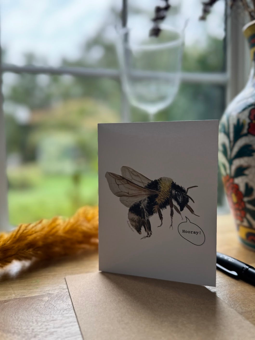 Greeting Card - Bumble Bee Hooray