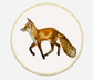 Stone Coaster - Red Fox