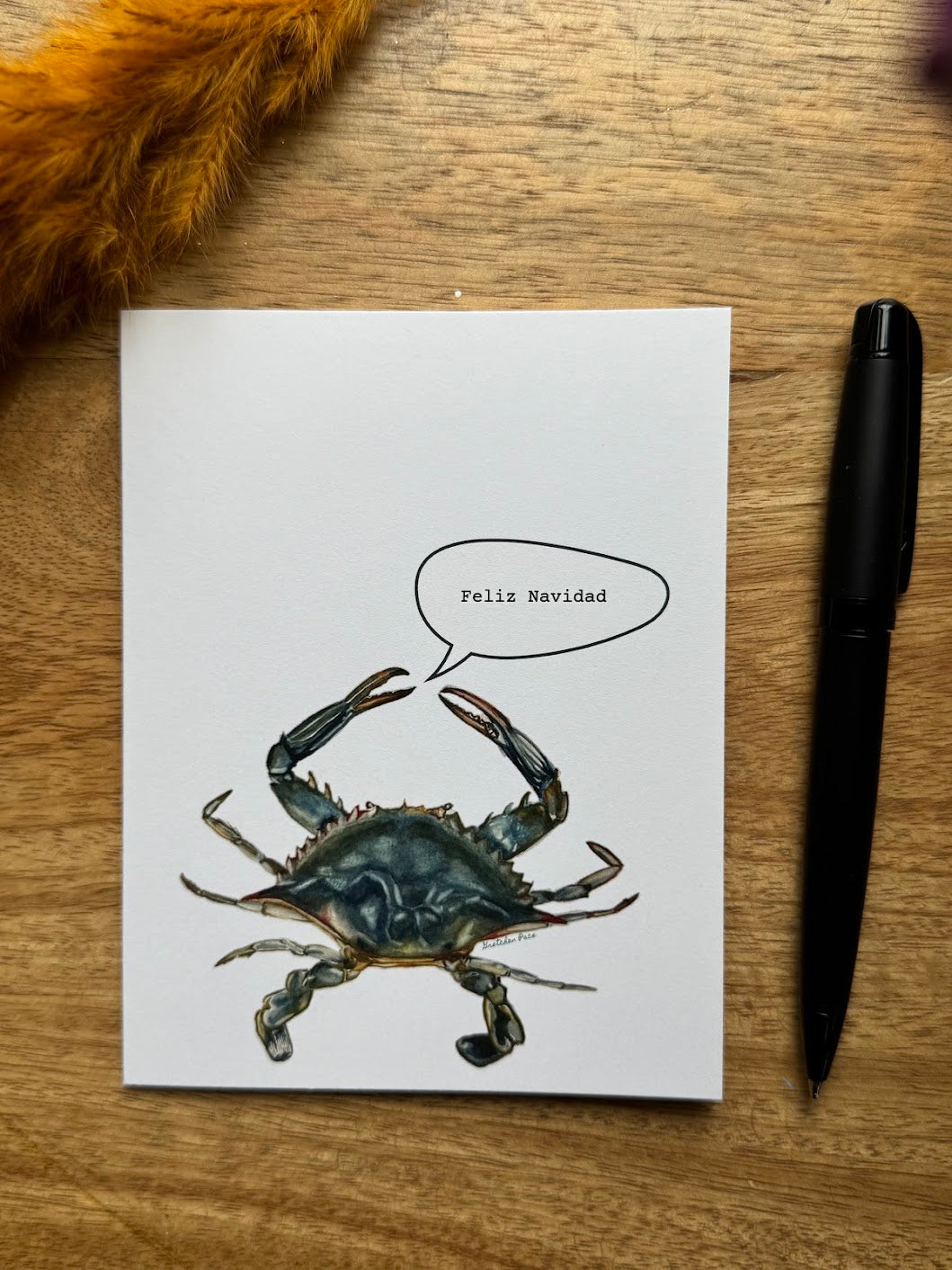 Greeting Card - Crab Feliz Navidad