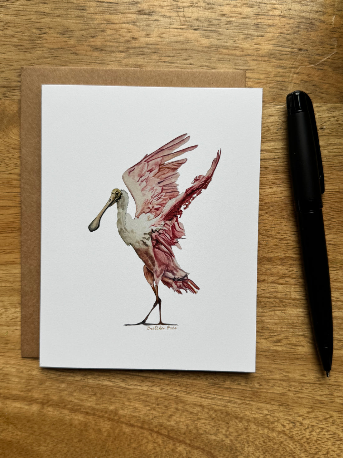 Greeting Card - Spoonbill