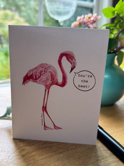 Greeting Card - Flamingo You&