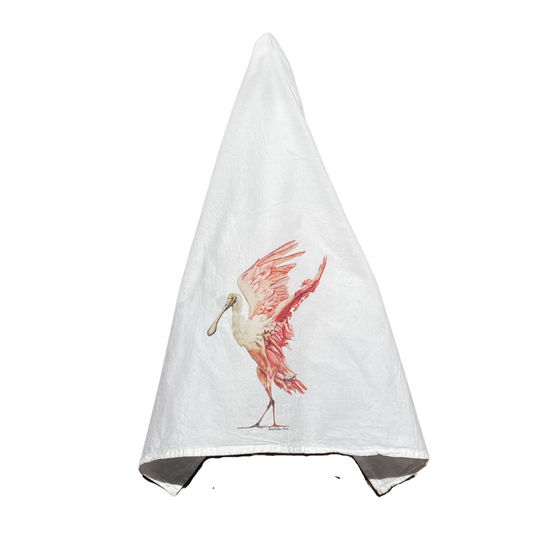 Flour Sack Towel - Roseate Spoonbill