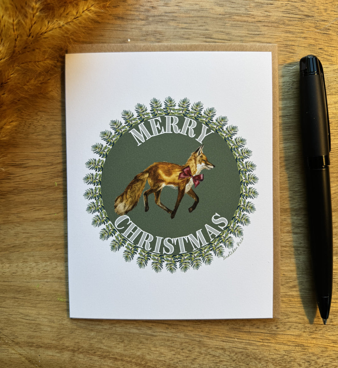 Greeting Card - Fox Merry Christmas