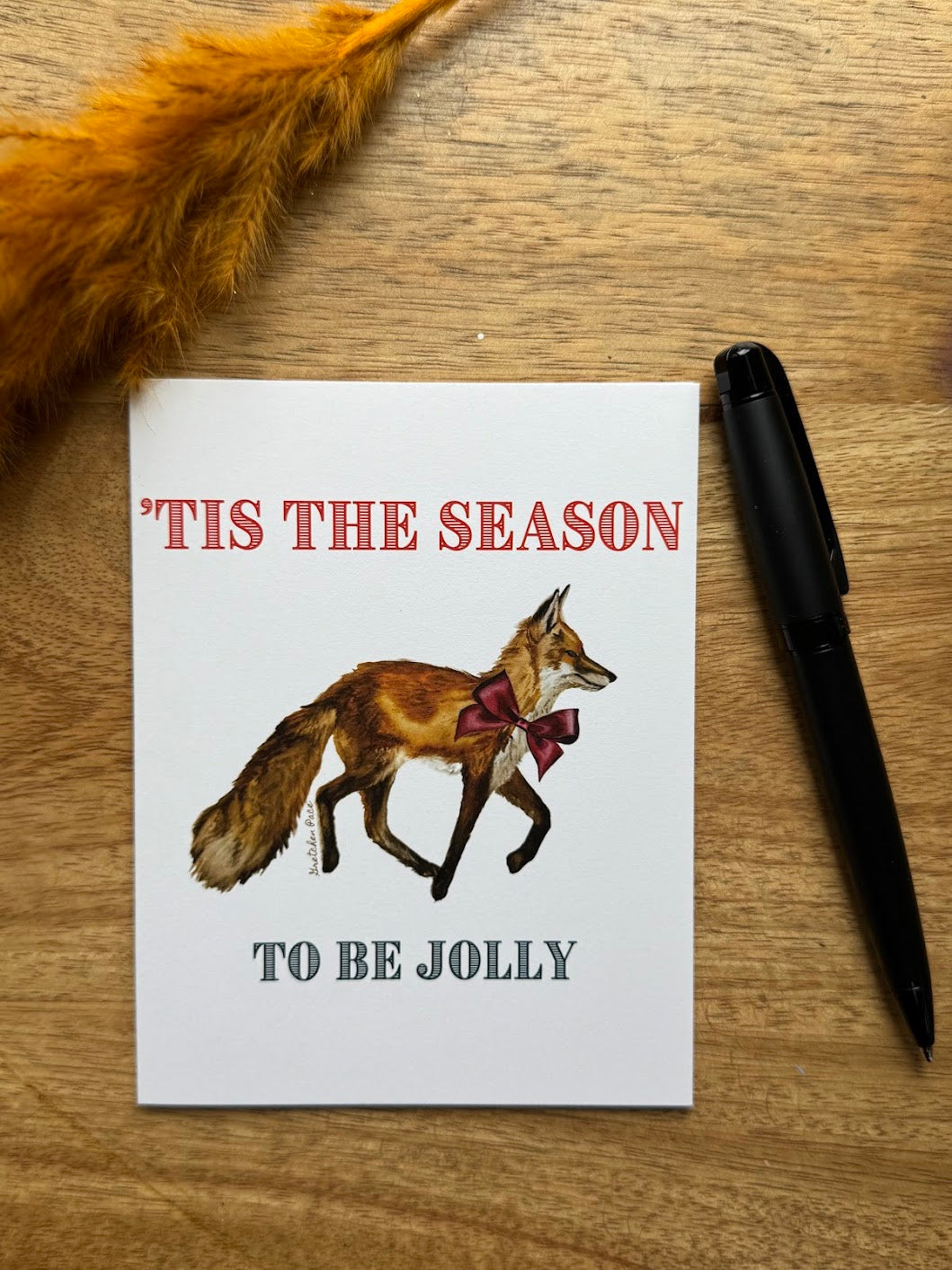 Greeting Card - Fox Tis the Season