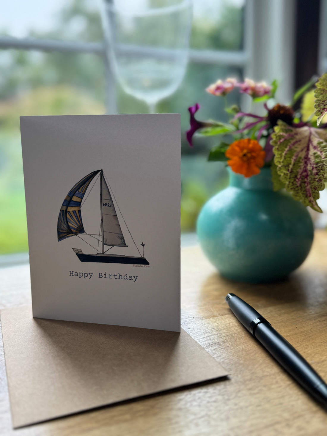Greeting Card - Sailboat Happy Birthday