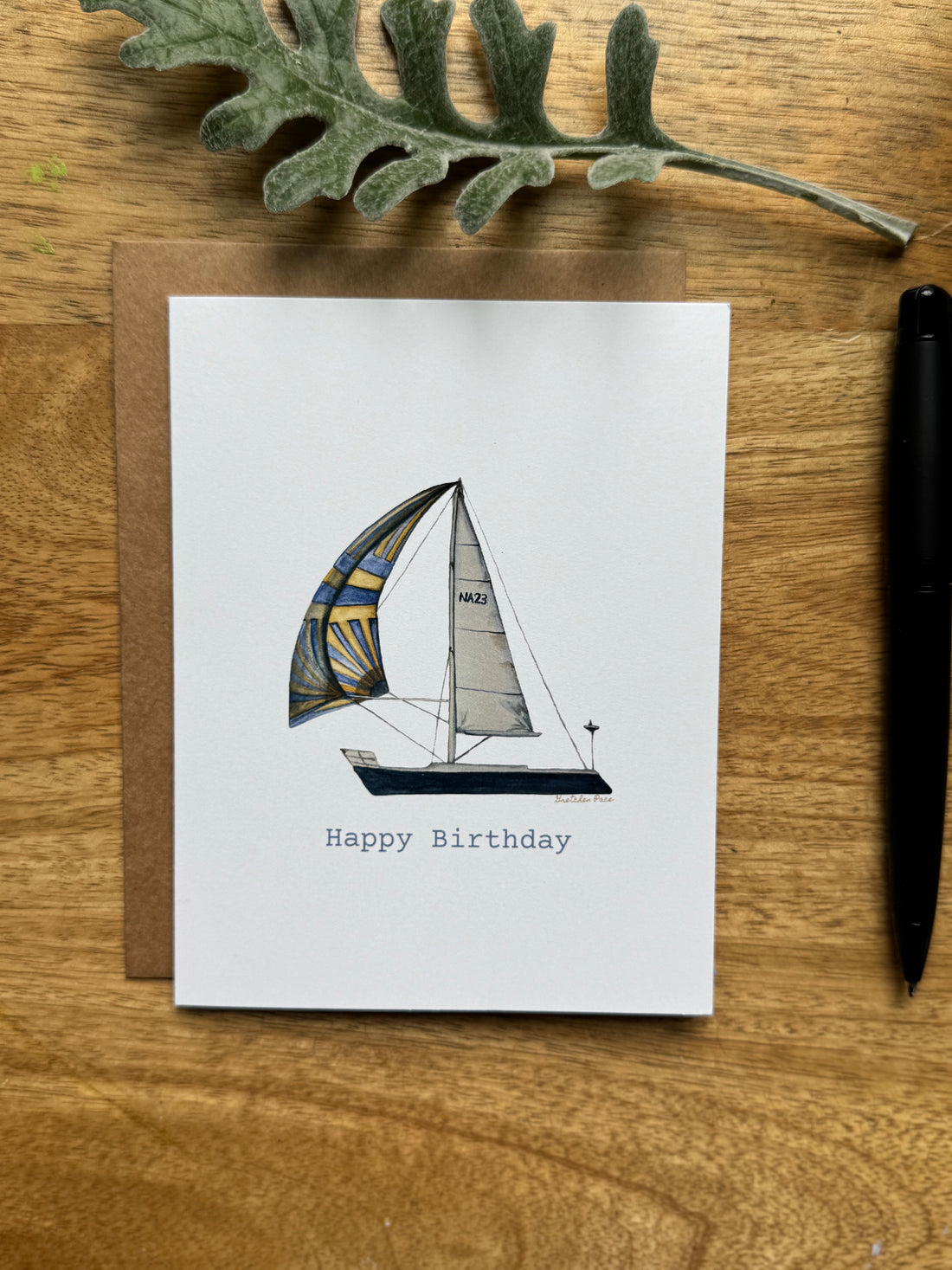 Greeting Card - Sailboat Happy Birthday