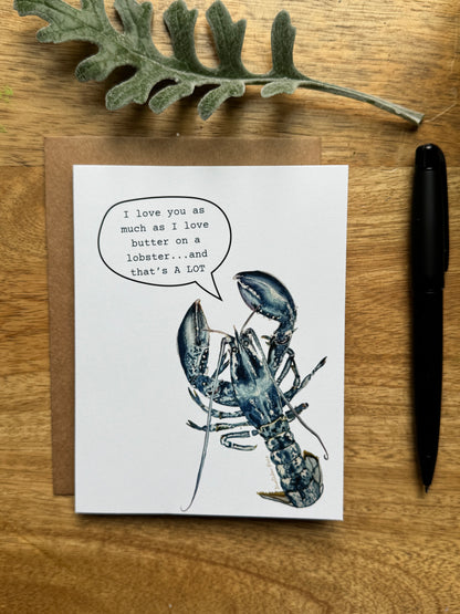 Greeting Card - Lobster I Love You