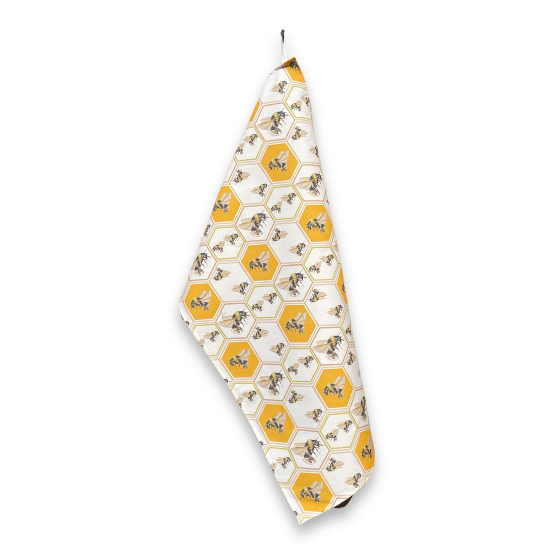 Tea Towel - Bumble Bee on Linen Cotton