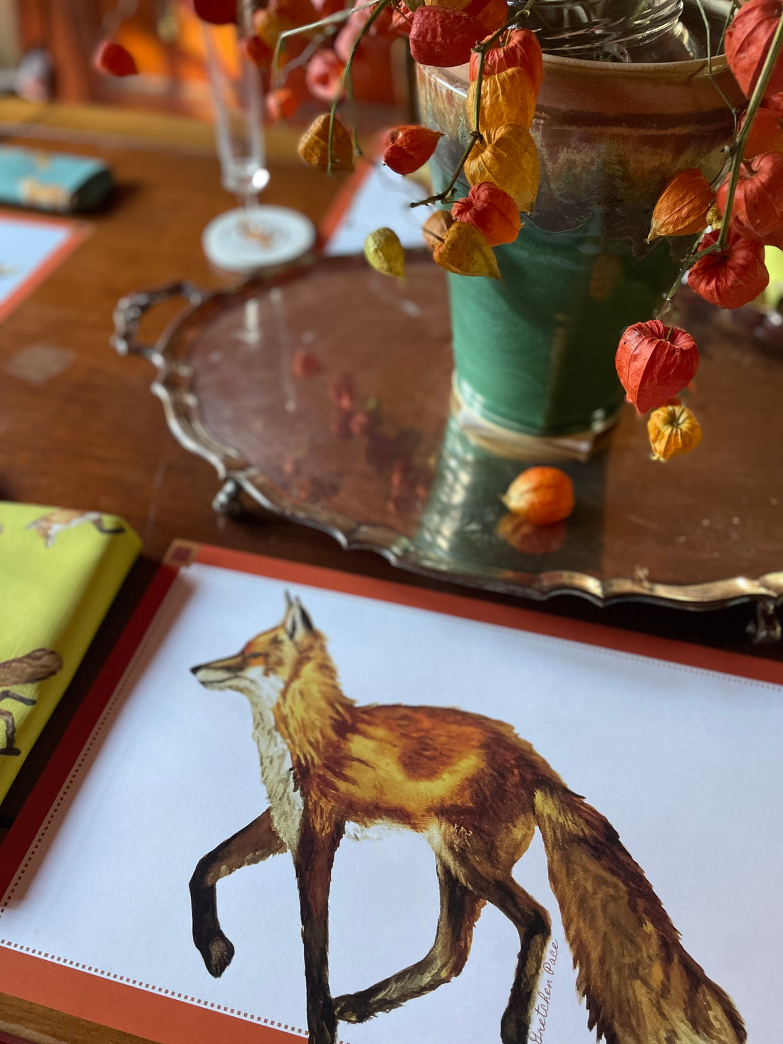 Paper Placemats - Fox