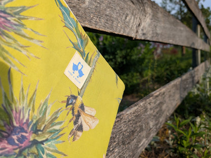 Cosmetic Bag featuring a Wild Thistle