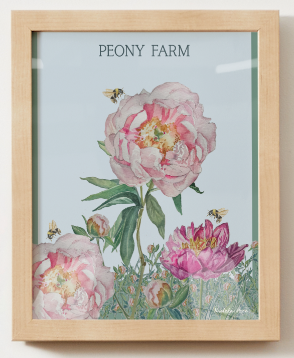 Poster - Peony Farm